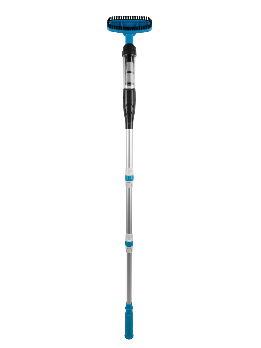 E-Vac Bodensauger mit Teleskopstange und Filterkorb