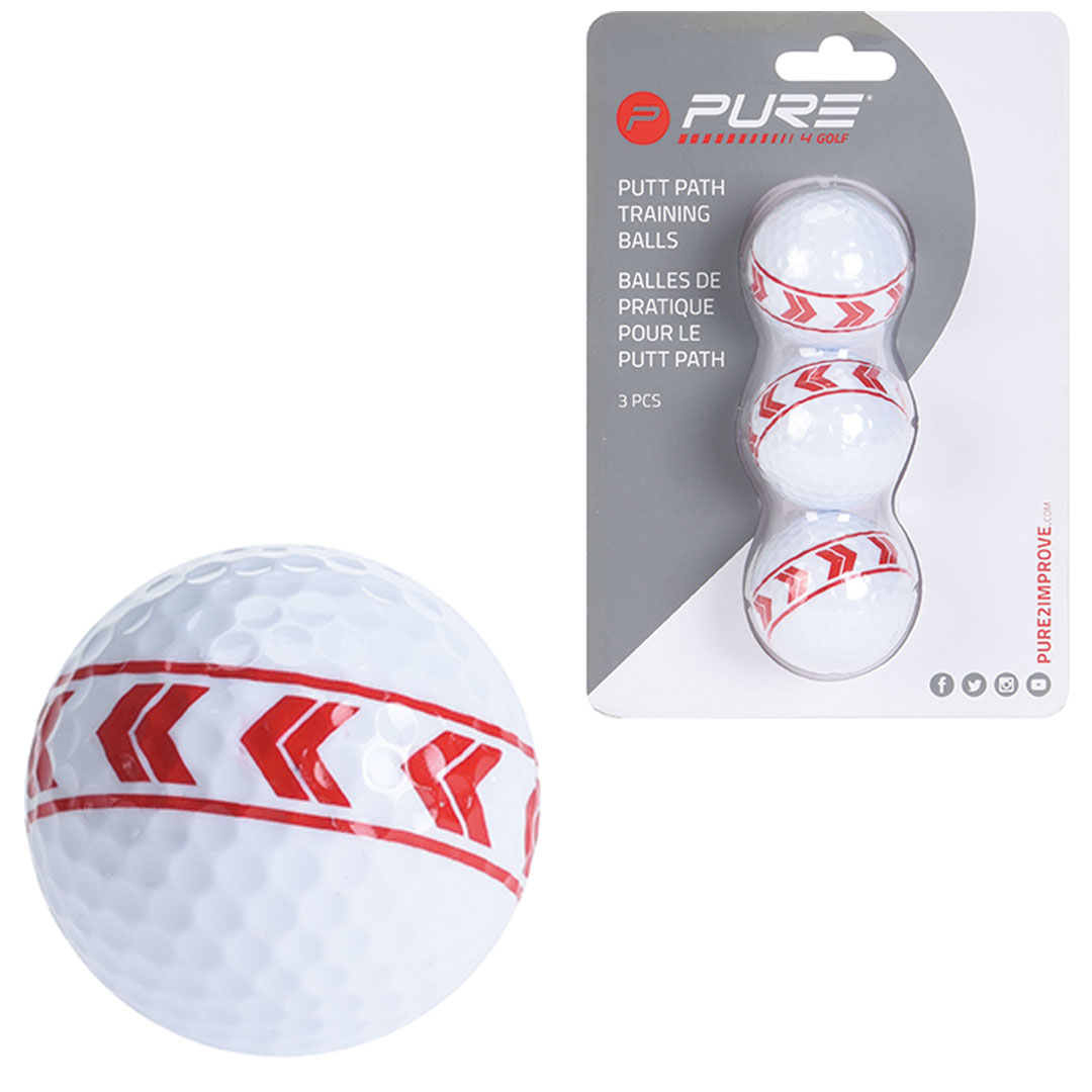 Golfball mit Ausrichtungshilfe, 3er-Set