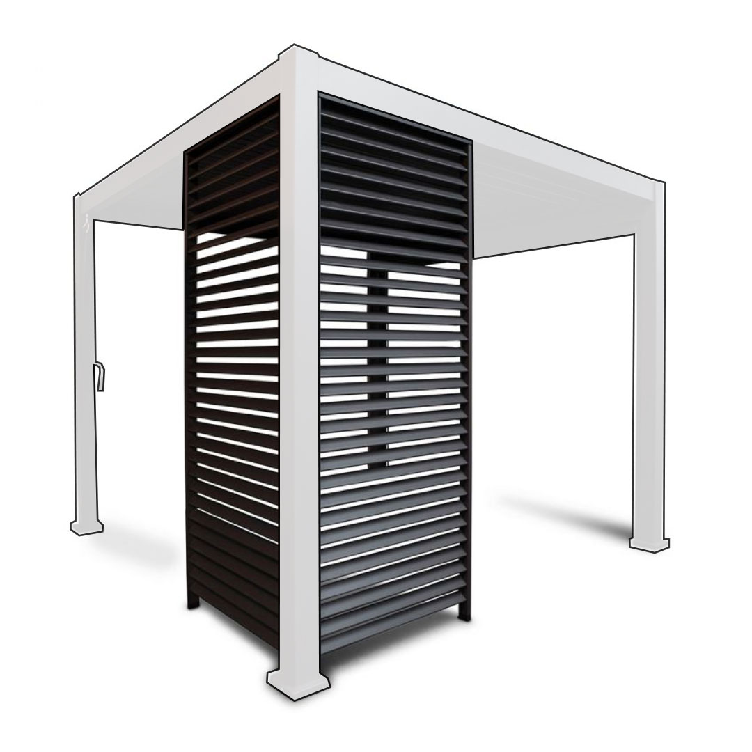 Lamellen-Wand für Oceanus Pergola 4.0