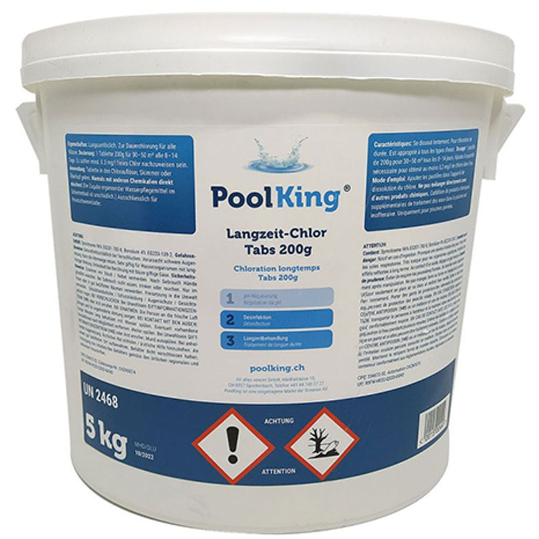 PK Langzeit Chlor-Tabs 200gr, 5kg