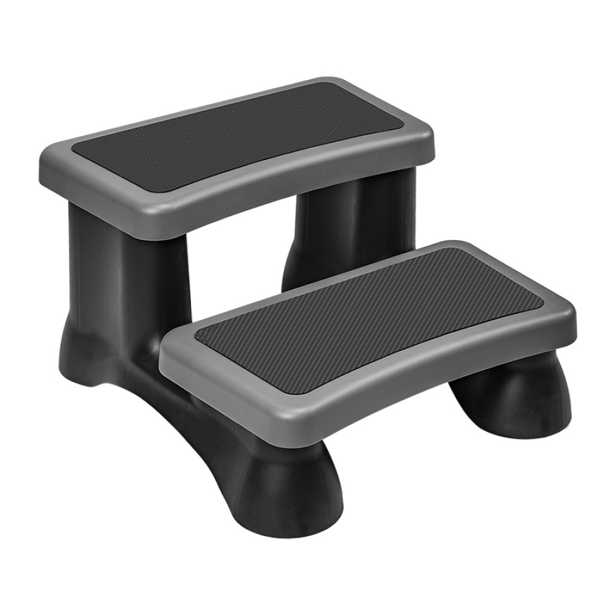 Whirlpool-Treppe, 2-stufig, 61 x 69 cm – Grau