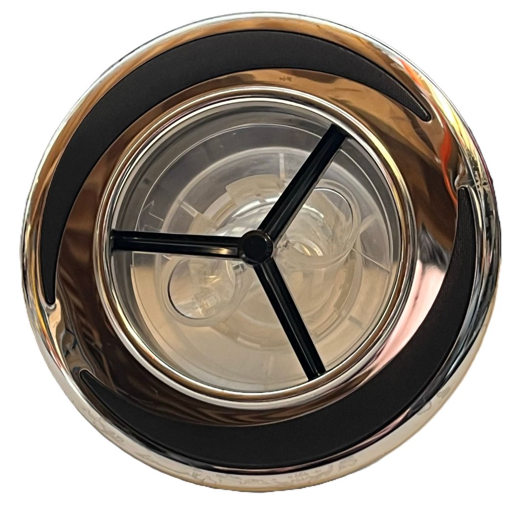 5" Flying Series SS Twin Rotary Jet Transparent