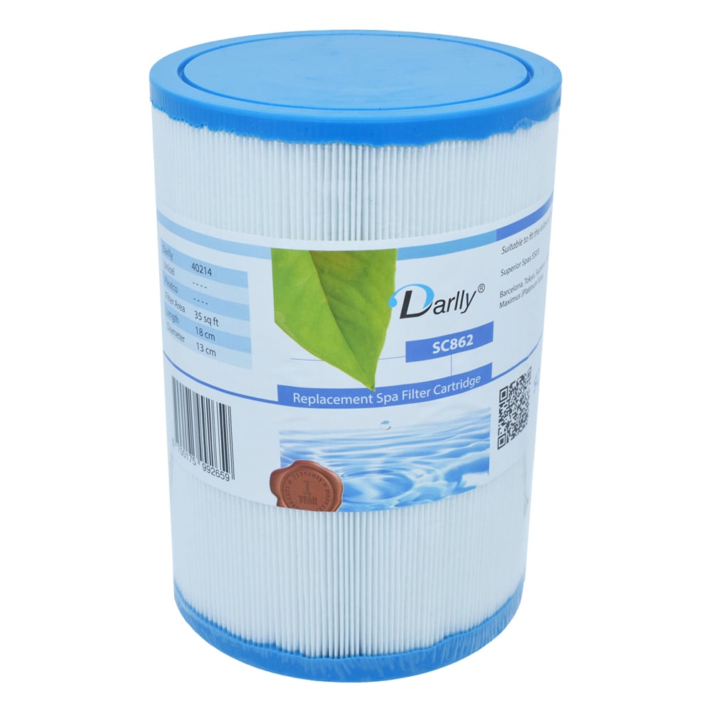 Darlly SC862 – Kartuschenfilter 12.5 × 18 cm, Superior Spas