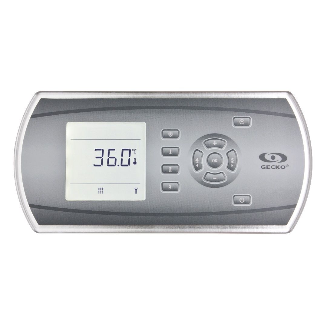 Gecko Bedienfeld IN.K600-GF mit Overlay Gecko Bedienfeld IN.K600-GF mit Overlay