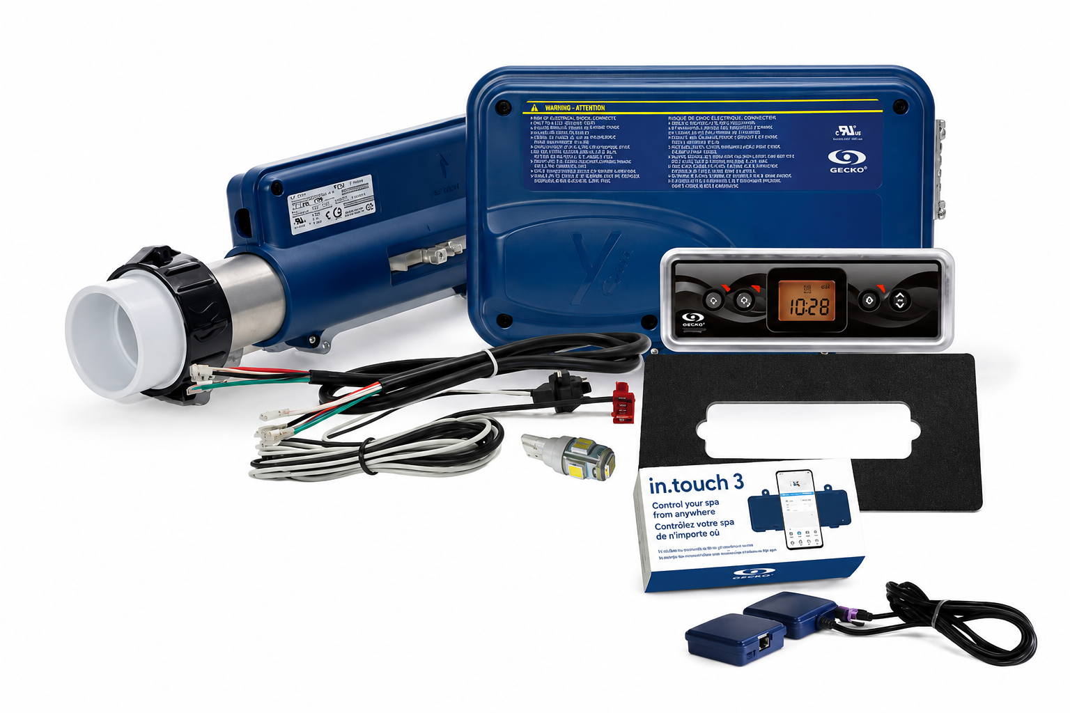Gecko in.yj-3 Komplett-Set mit in.touch 3 – Steuerung, 2 kW Heizung, in.k300, WLAN (0612-300013)