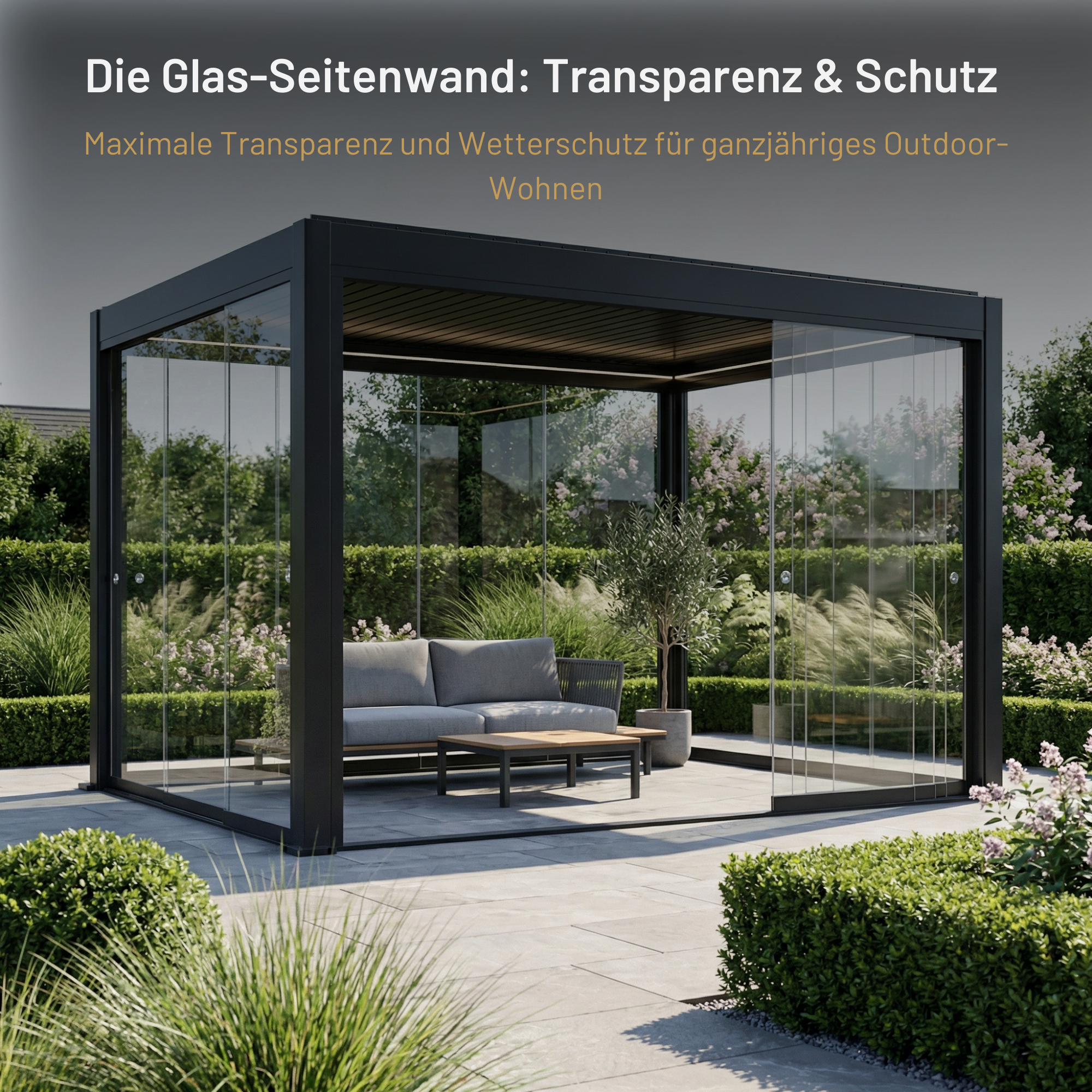 Sky Glas-Seitenwand 7m
