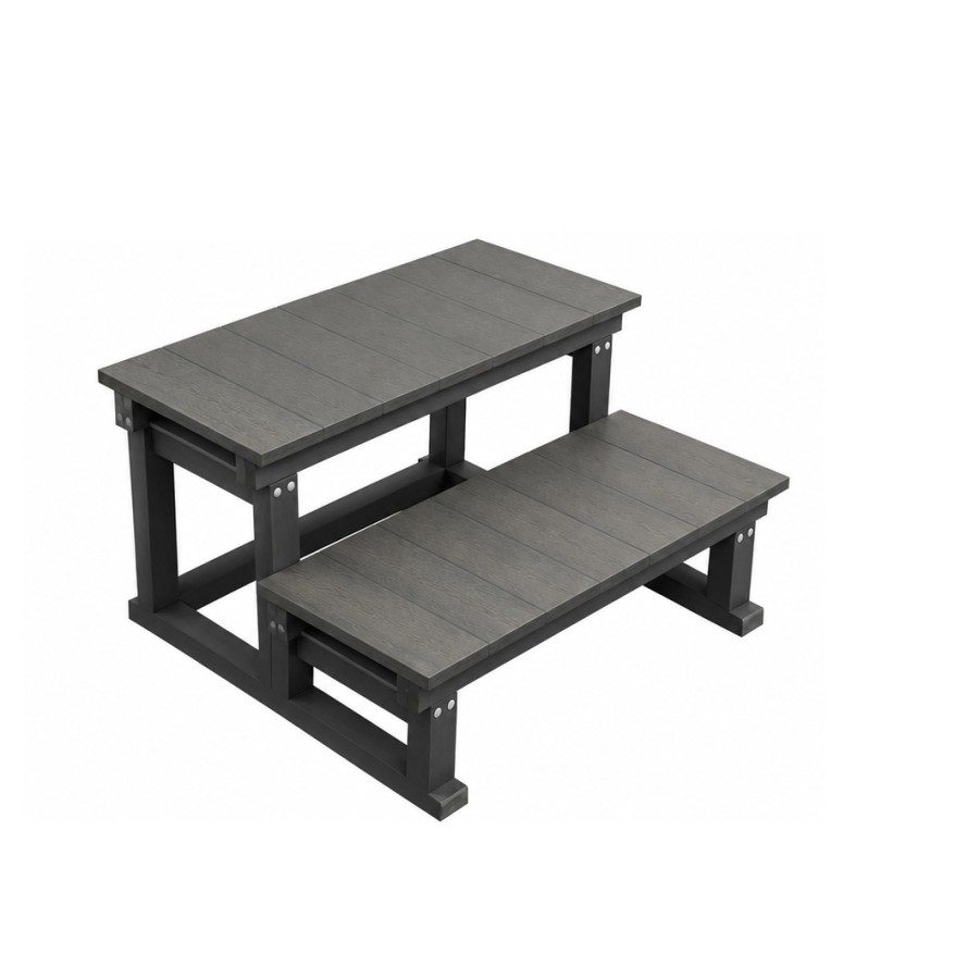 Whirlpool-Treppe, 2-stufig, 76.5 x 52 cm – Grau H03