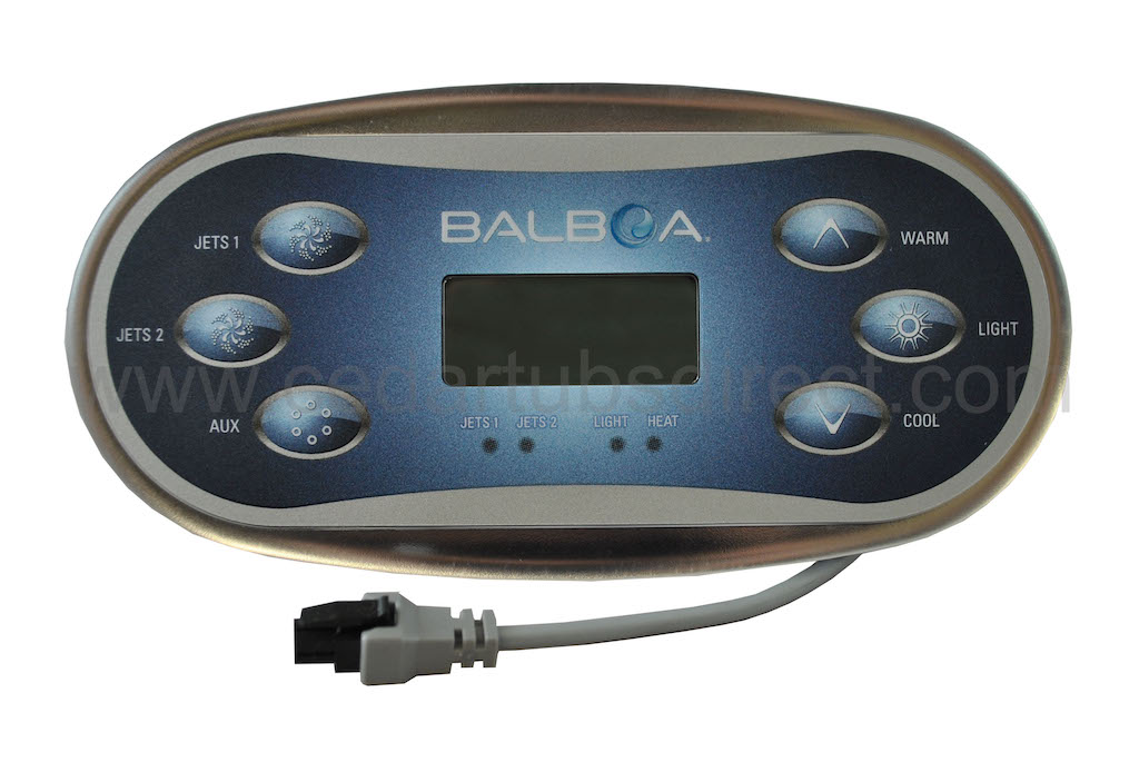 Balboa Bedienfeld TP600 mit Overlay Jet1/Jet2/AUX