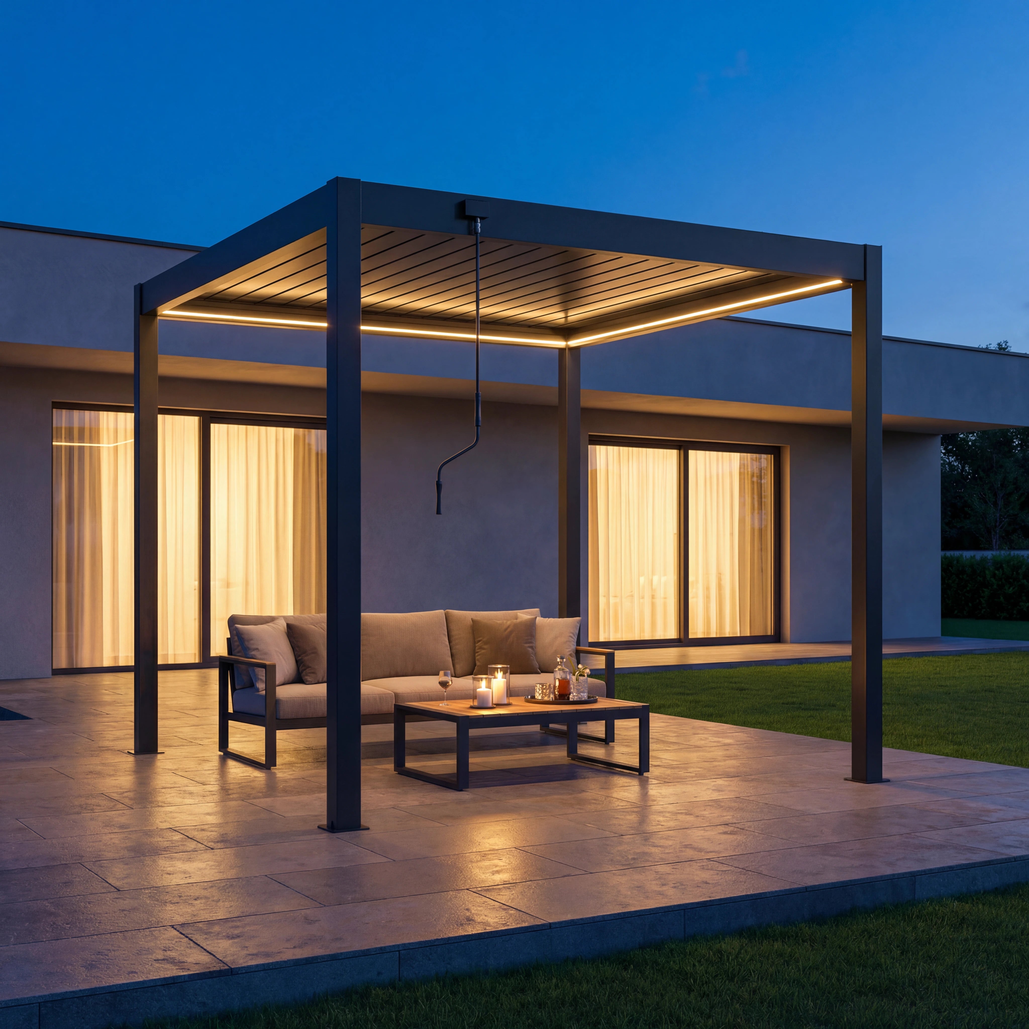 SkyLite ECO Aluminium LED Pergola 3x3m