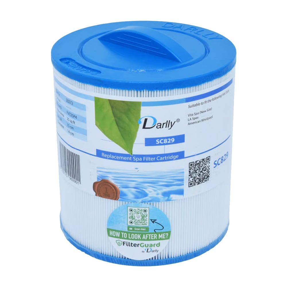 Darlly SC829 – Kartuschenfilter 14 × 15 cm, American Whirlpool / LA Spas