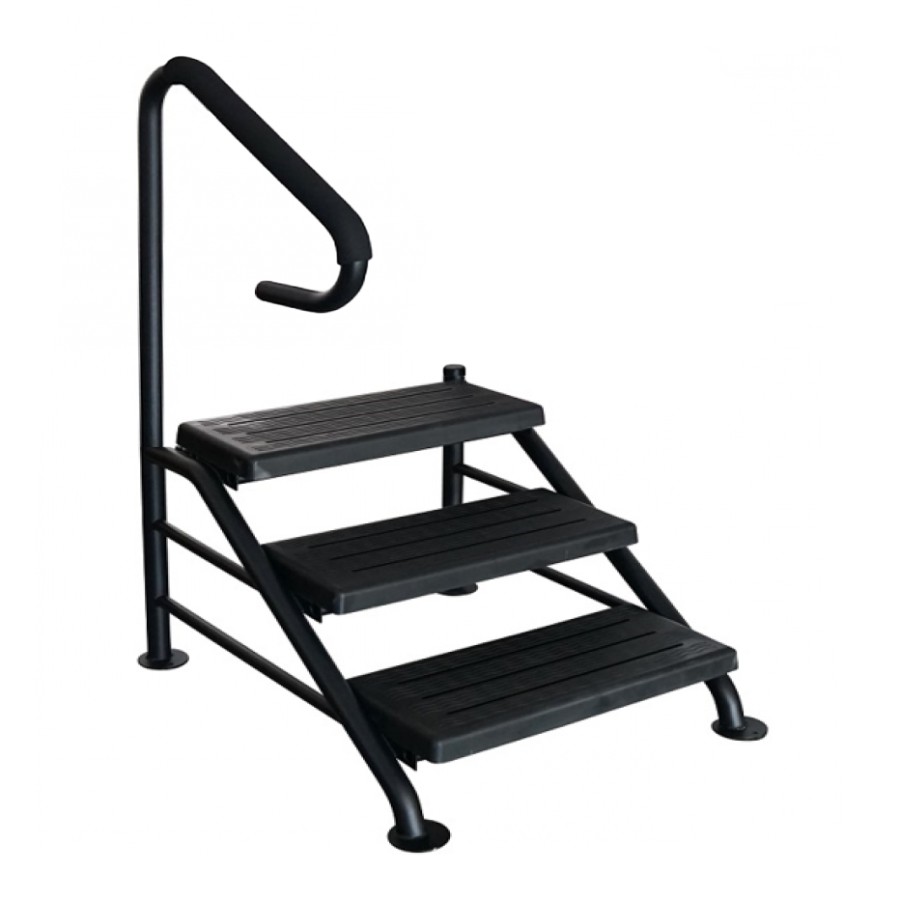Swimspa-Treppe, 3-stufig, 99 x 81.5 cm – Schwarz