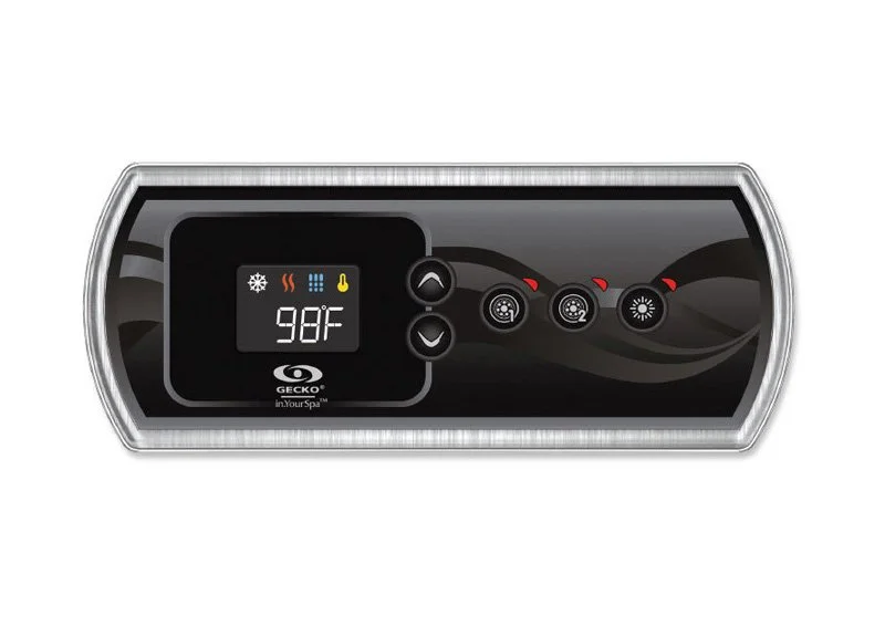 Gecko in.k336 Bedienfeld mit 2 Overlays – 5 Tasten, LCD, Y-Serie, in.temp-fähig (0607-008112)