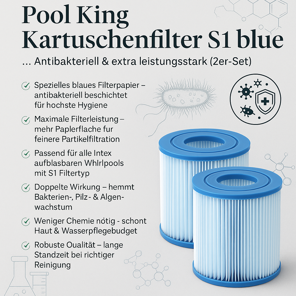 Pool King Kartuschenfilter S1 blue