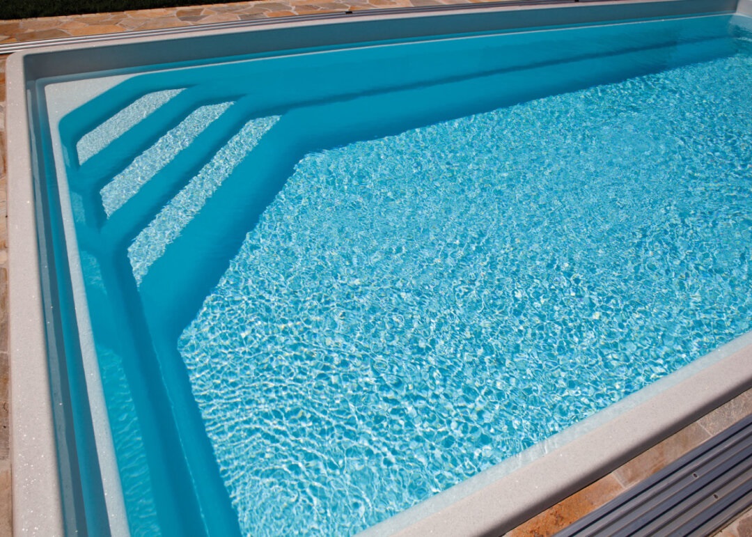 Swimming Pool Aurora 750 Treppe links