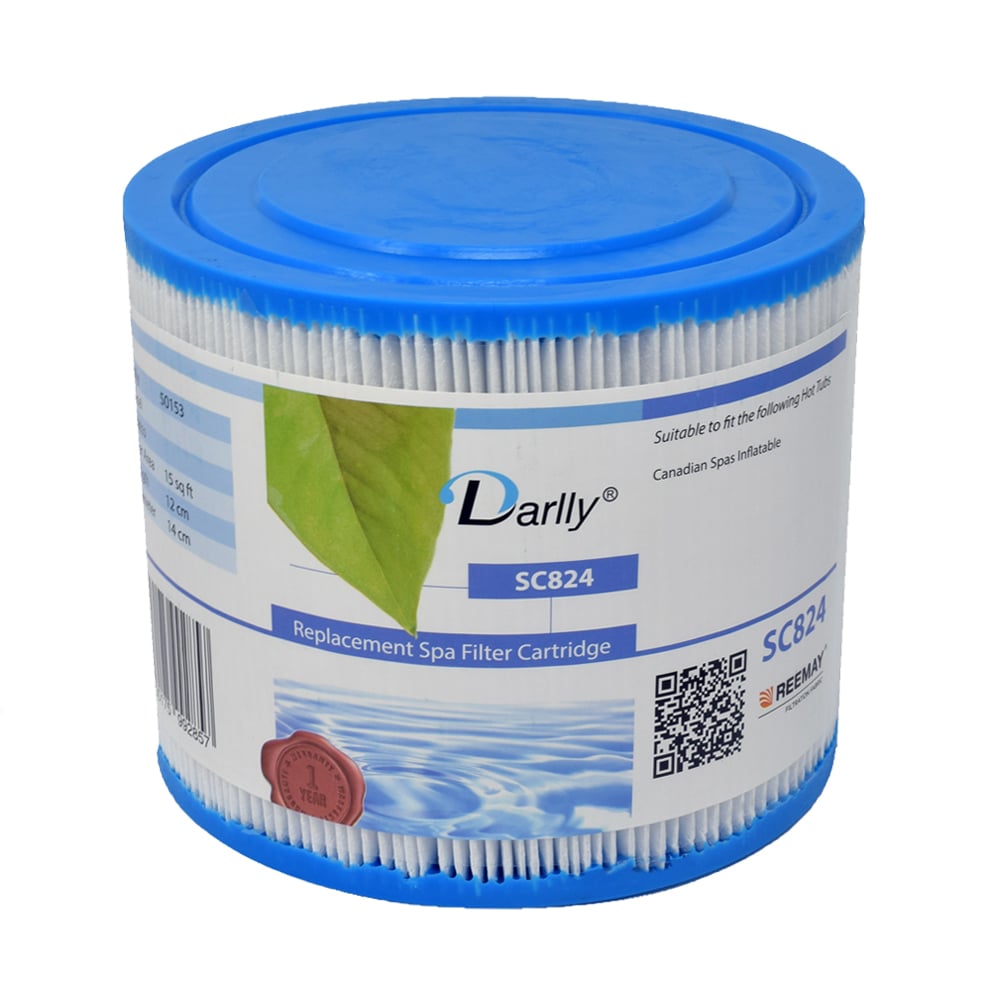 Darlly SC824 – Kartuschenfilter 14 × 12 cm, Canadian Spa