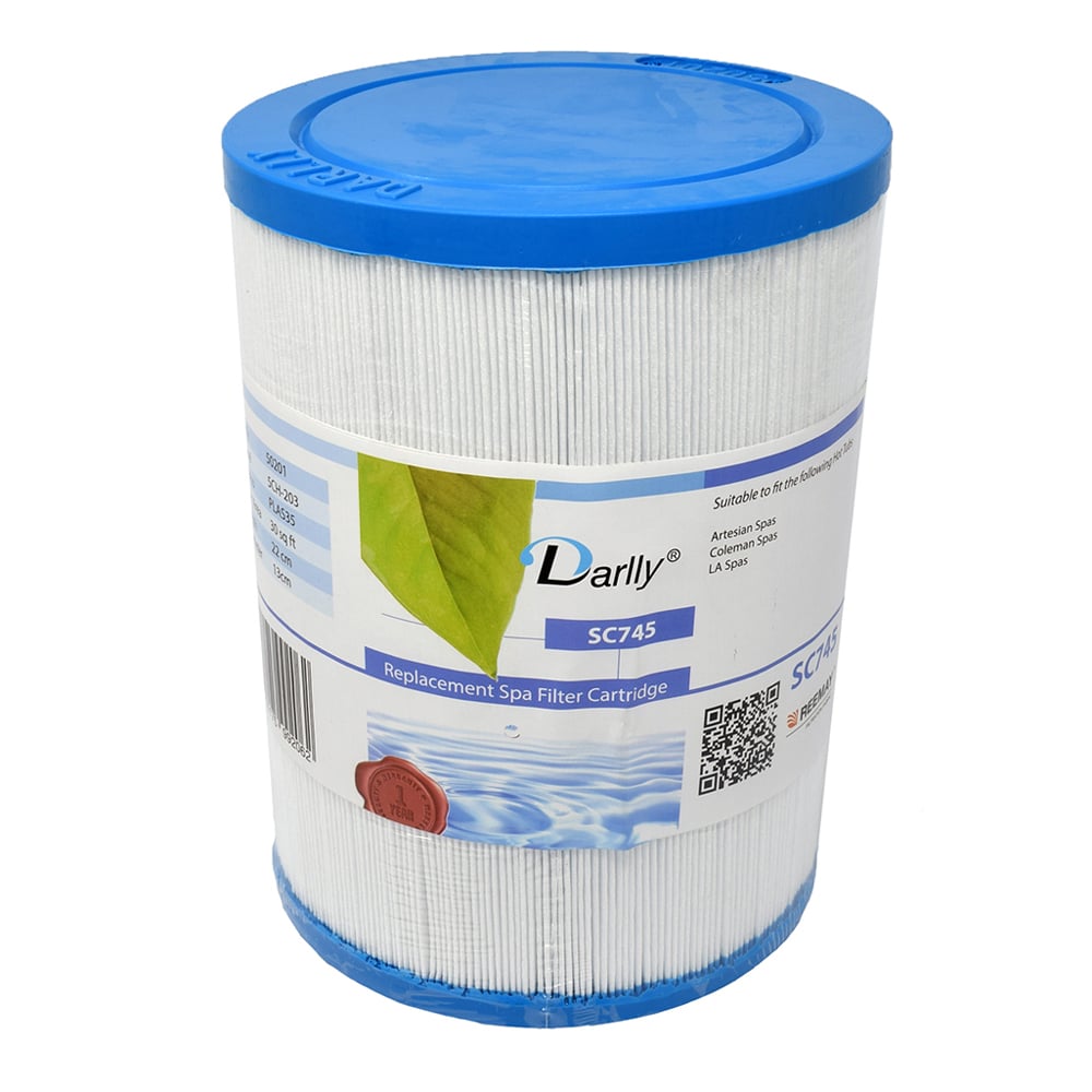 Darlly SC745 – Kartuschenfilter 13 × 21 cm, Artesian / Coleman / LA Spas