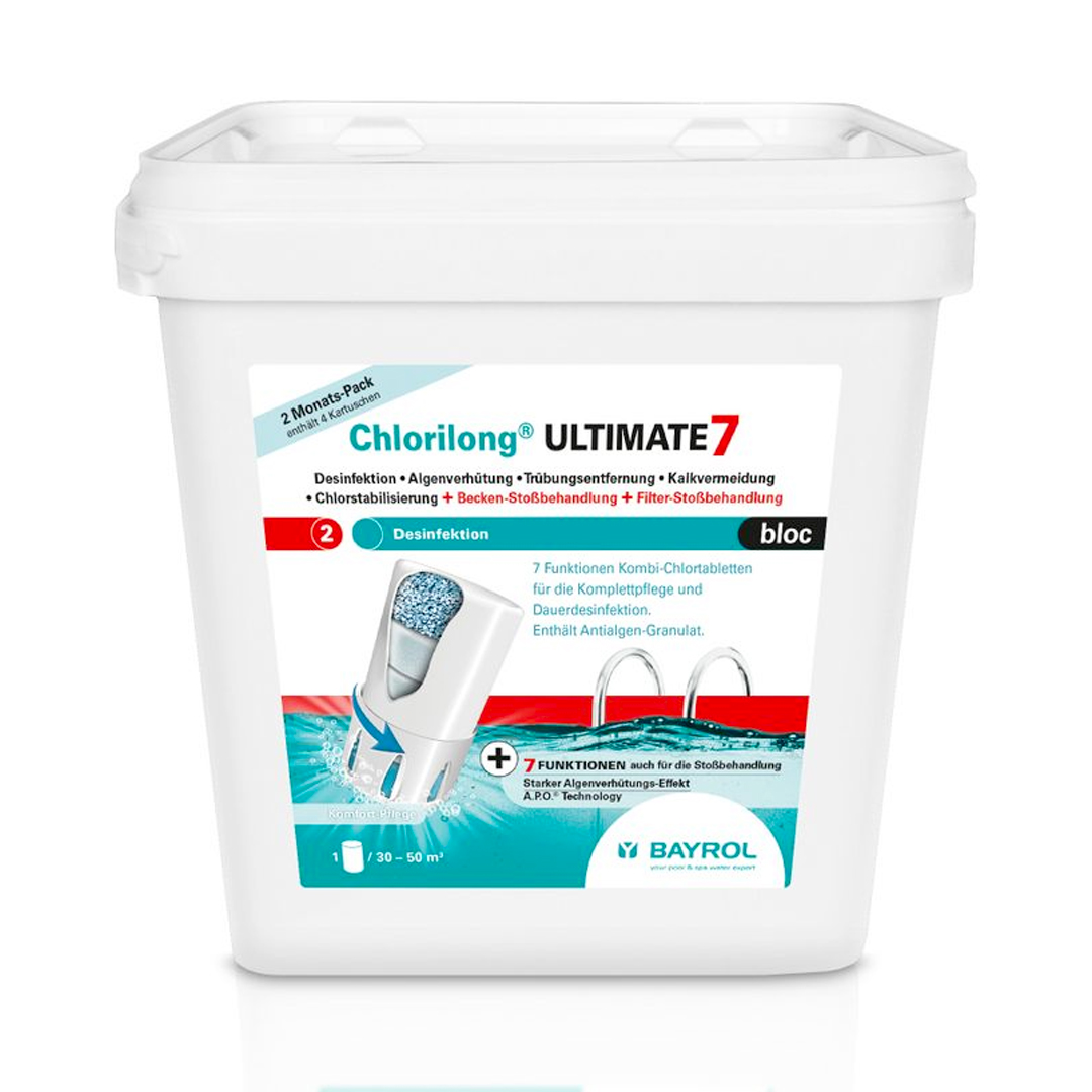 Bayrol Chlorilong ULTIMATE 7 Bloc - 3,8kg (4 Kartuschen)