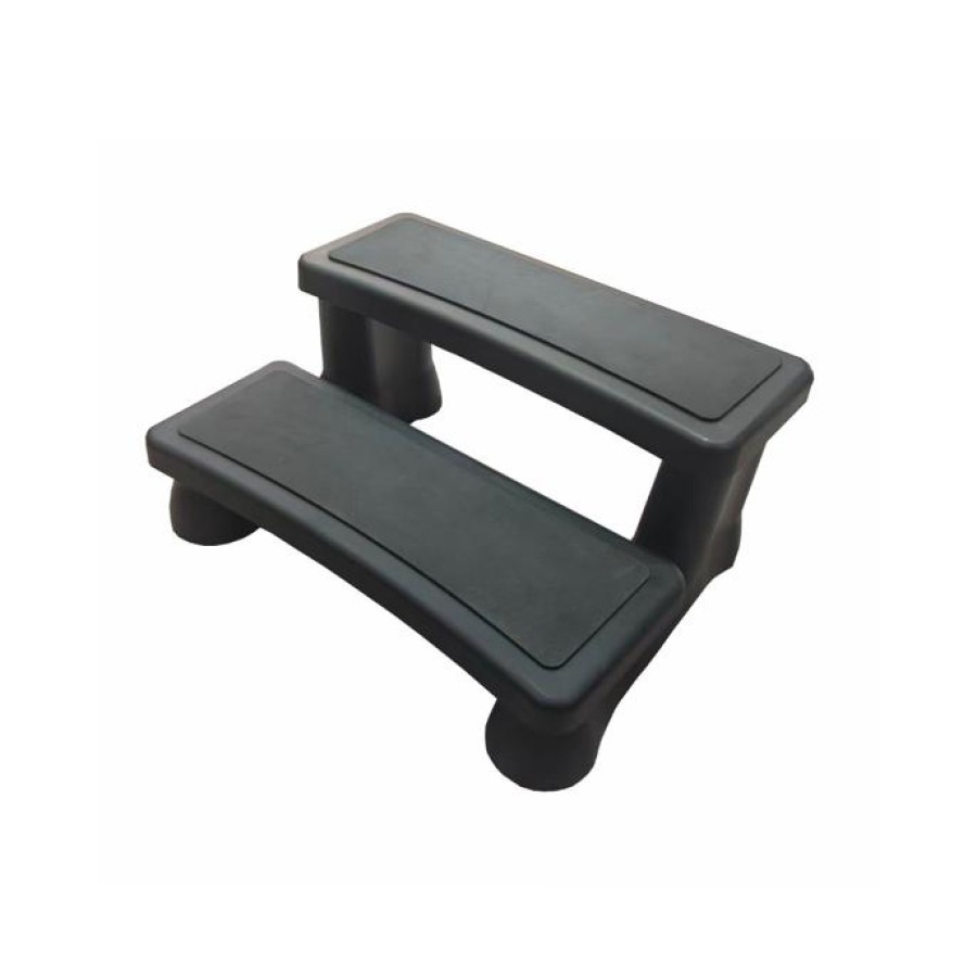 Whirlpool-Treppe, 2-stufig, 87 x 68 cm – Schwarz