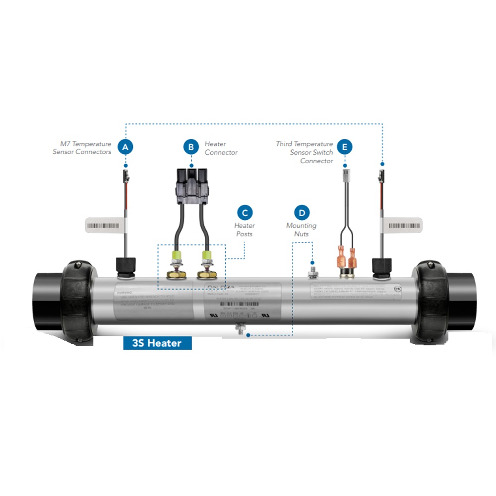 Balboa Heizung M7 3kW Plug n' Click mit Sensoren