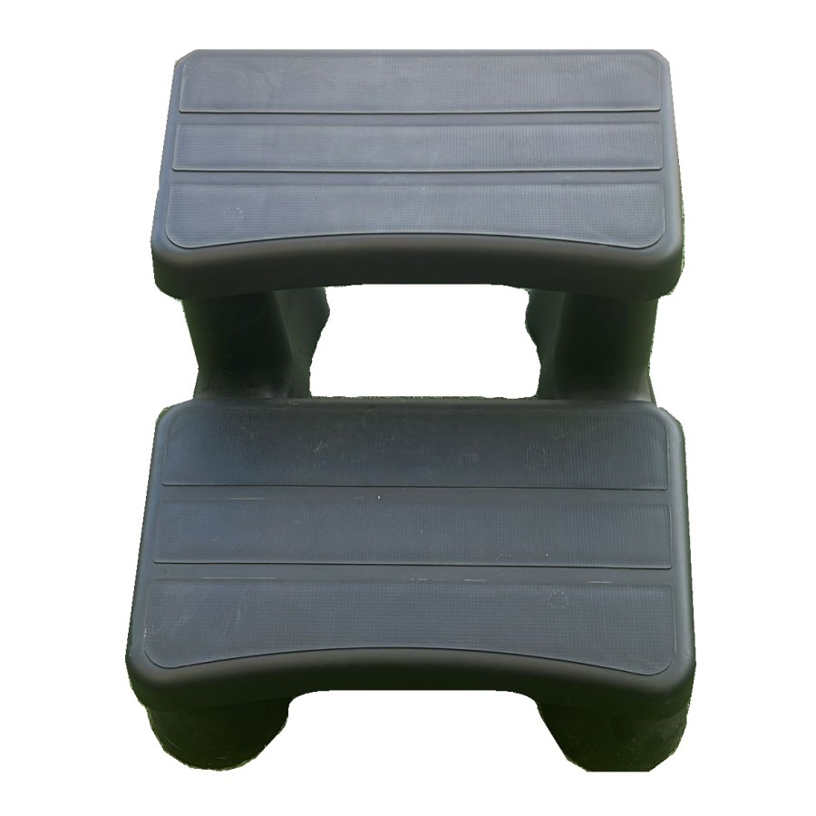 Whirlpool-Treppe, 2-stufig – Schwarz