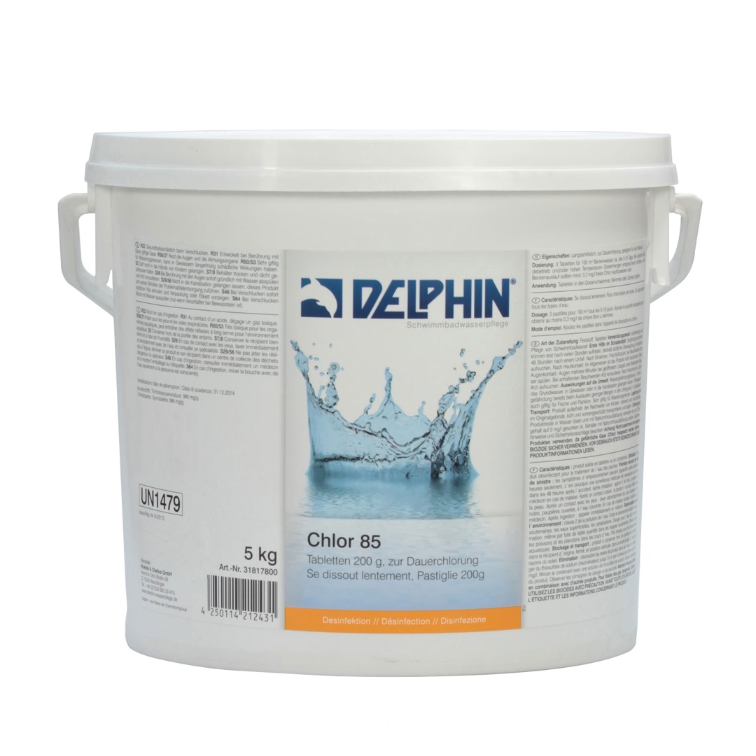 Delphin Chlor 85 Tabs 200gr, 5kg