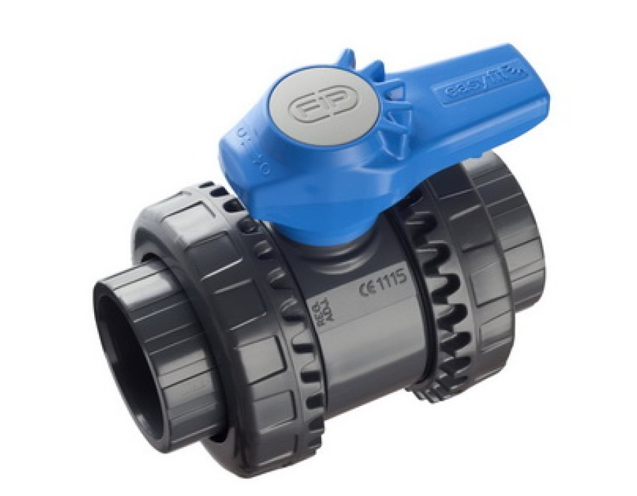 FIP Easyfit Kugelventil d 63 mm PVC-U mit Klebemuffe EPDM