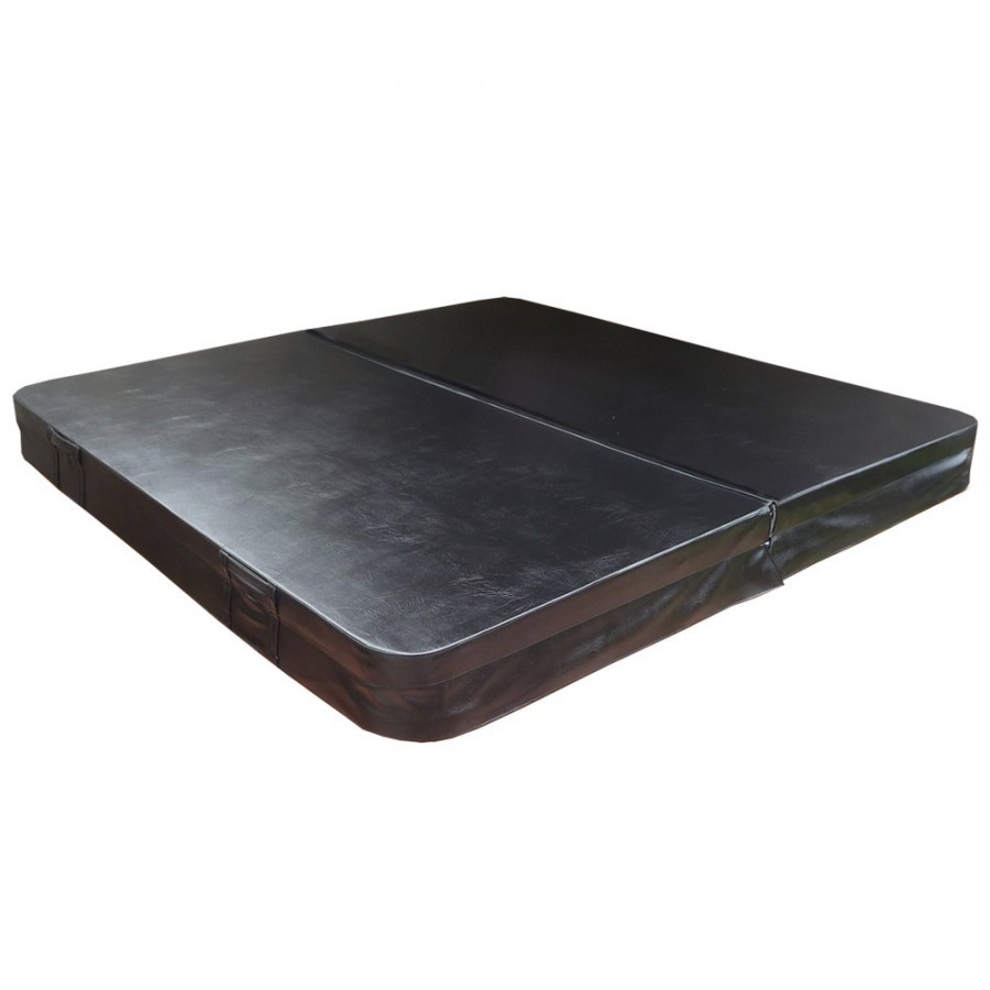 Whirlpool-Abdeckung 220 x 220 cm, eckig – Schwarz