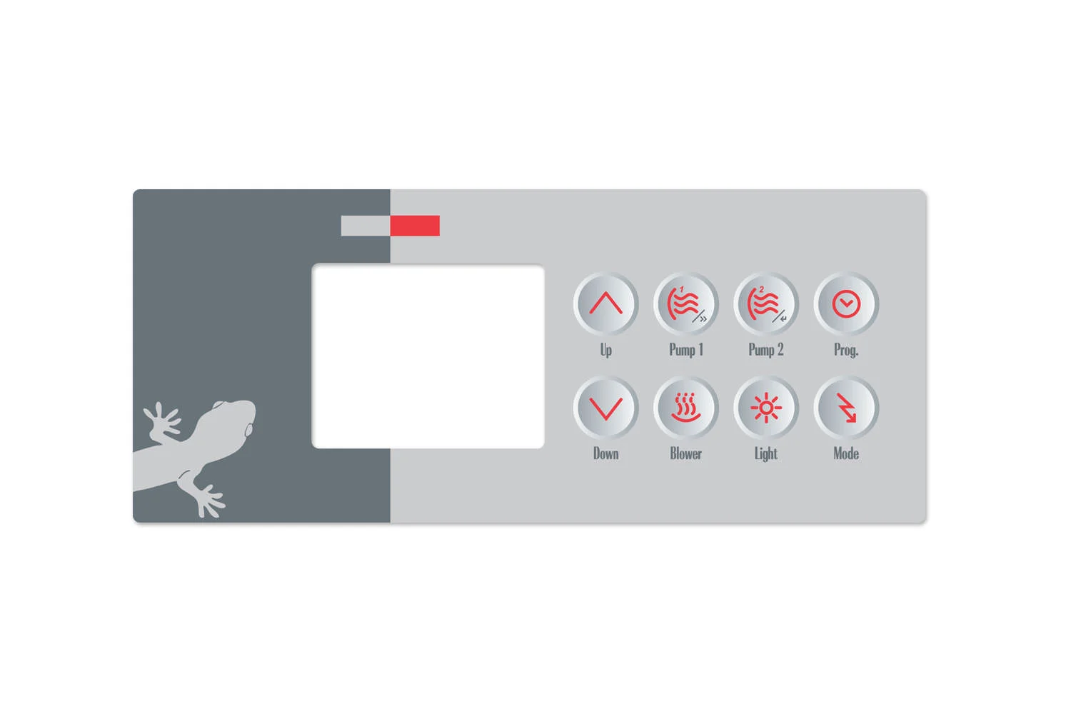 Gecko Overlay für TSC-4 Bedienfeld – Tastenfolie 8 Tasten (9916-100094)