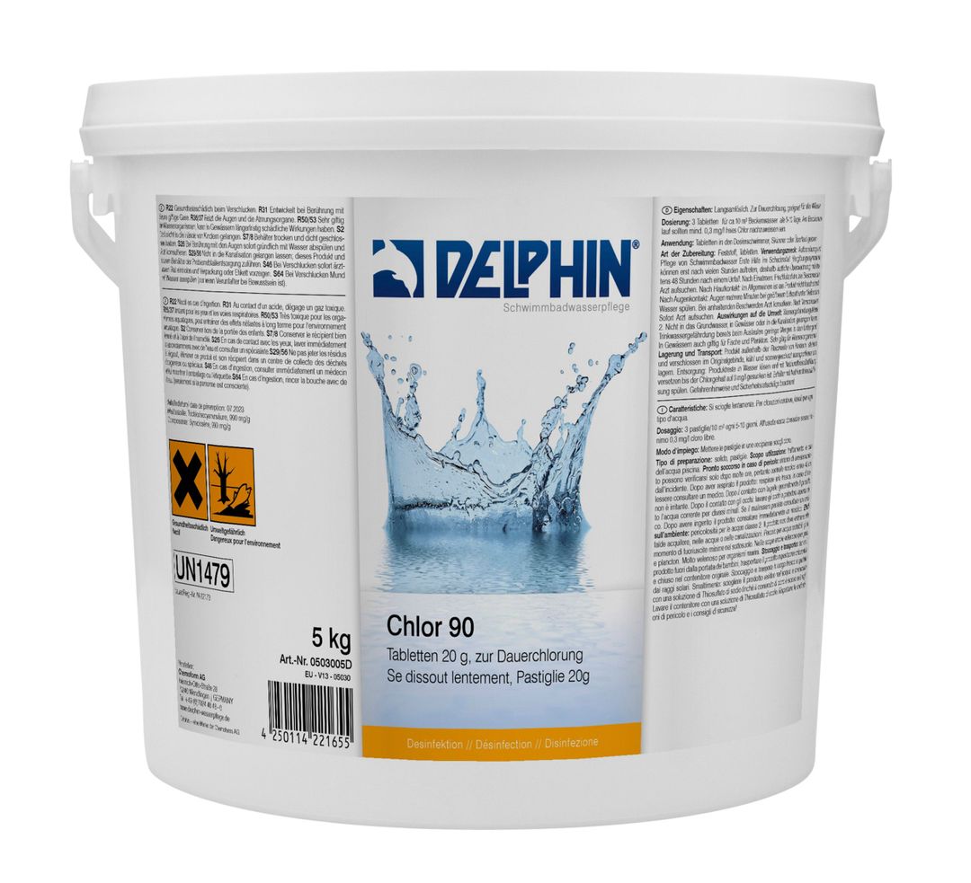 Delphin Chlor 90 Tabs 20gr, 5kg
