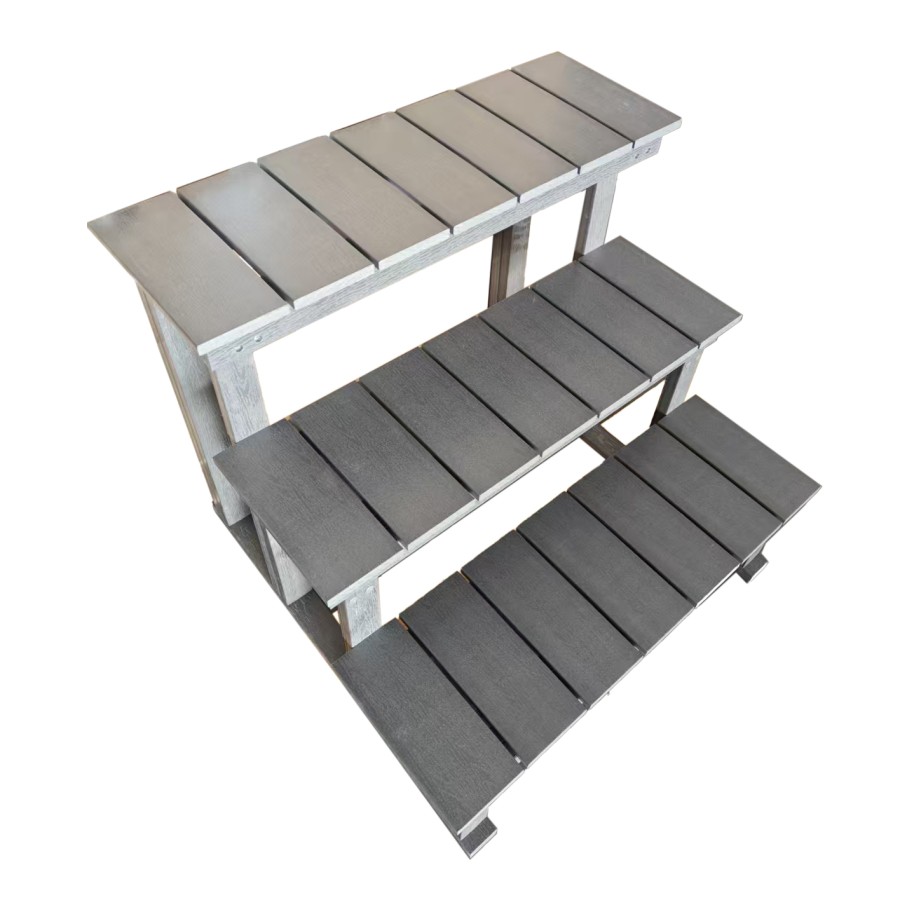 Swimspa-Treppe, 3-stufig, 81 x 77 cm – Grau H03