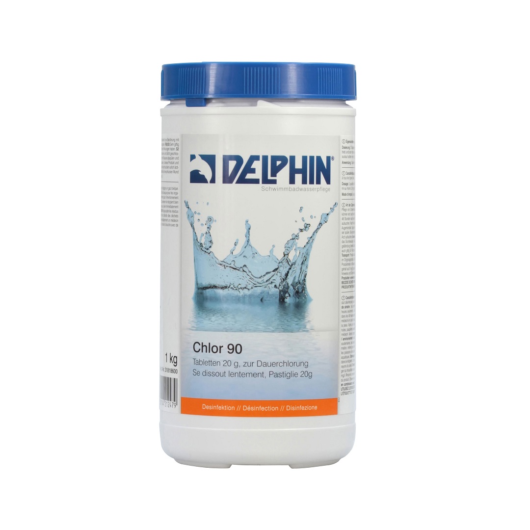 Delphin Chlor 90 Tabs 20gr, 1kg Delphin Chlor 90 Tabs 20gr, 1kg