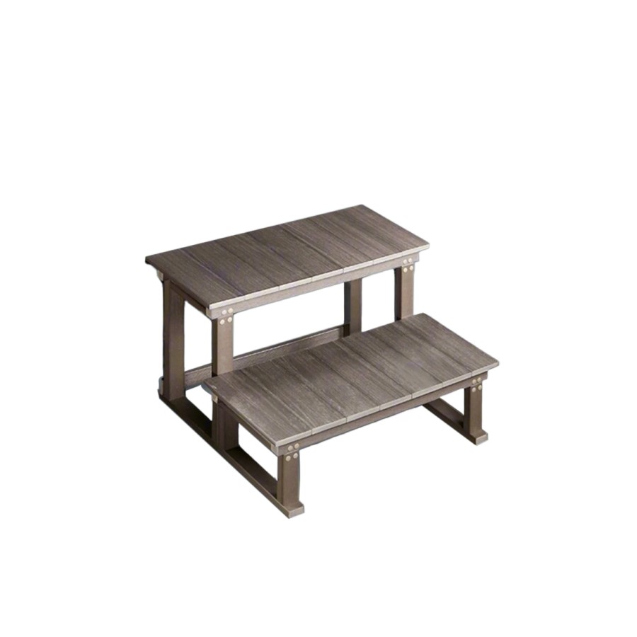 Whirlpool-Treppe, 2-stufig, Breite 76.5 cm – Driftwood Grey H20B