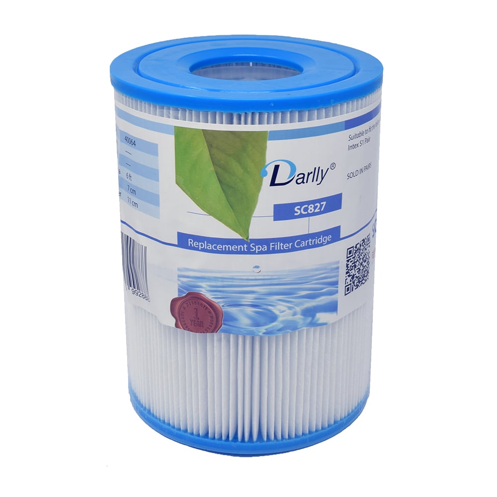 Darlly SC827 – Kartuschenfilter 11 × 7 cm, Intex (2 Stk.)