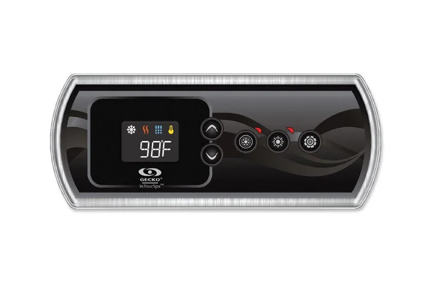 Gecko in.k336 Bedienfeld mit 2 Overlays – 5 Tasten, LCD, Y-Serie, in.temp-fähig (0607-008112)