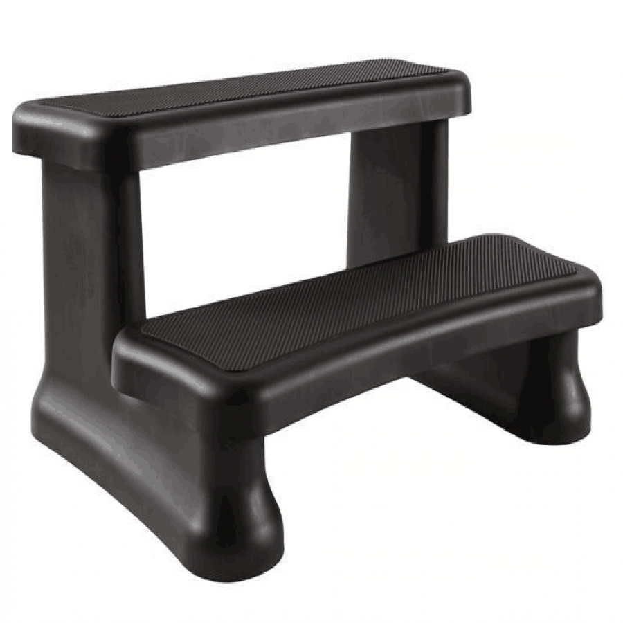 Whirlpool-Treppe, 2-stufig – Schwarz