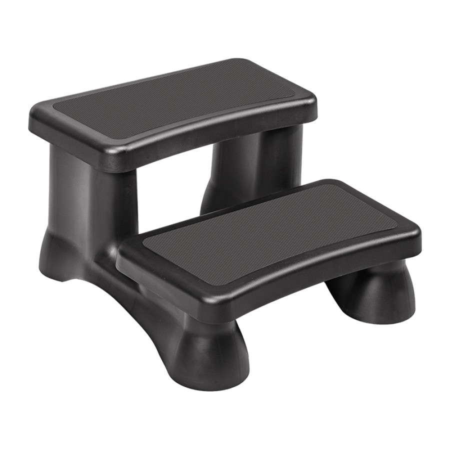 Whirlpool-Treppe, 2-stufig, 61 x 69 cm – Schwarz